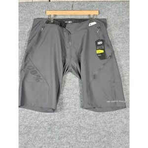 100% Airmatic Cycling Mountain Bike Shorts Men's Charcoal Size 38‎